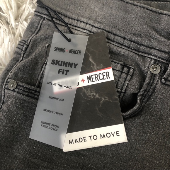 Spring & Mercer Skinny Fit Gray Jeans - Picture 6 of 7
